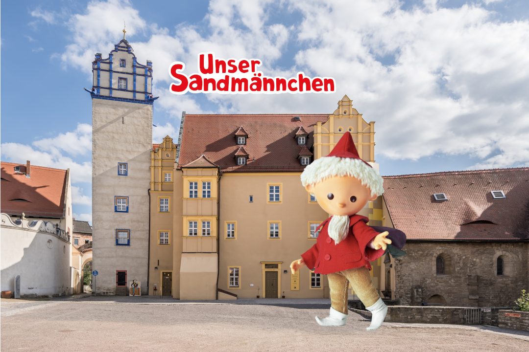 Unser Sandmännchen im Museum Schloss Bernburg.